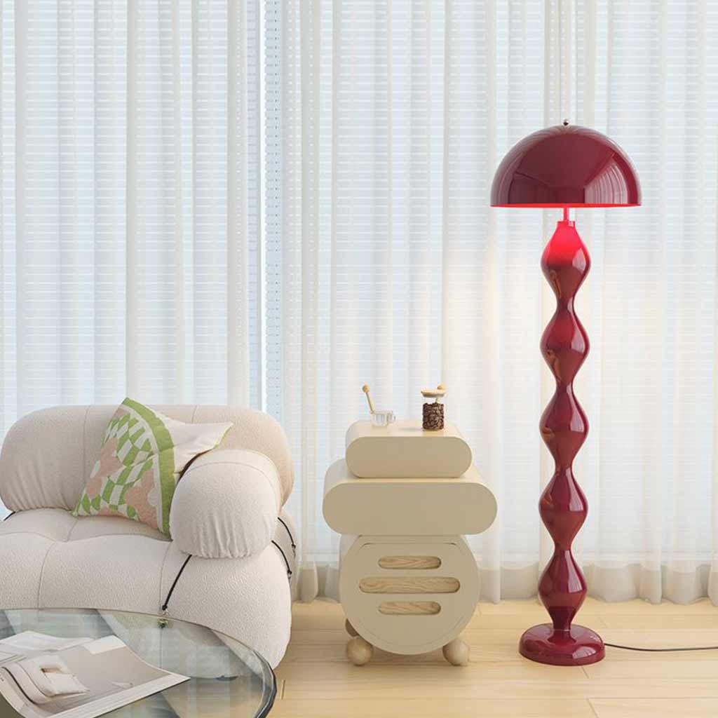 Floor Lamp Unique Iron Gourd Mushroom Sitting Room