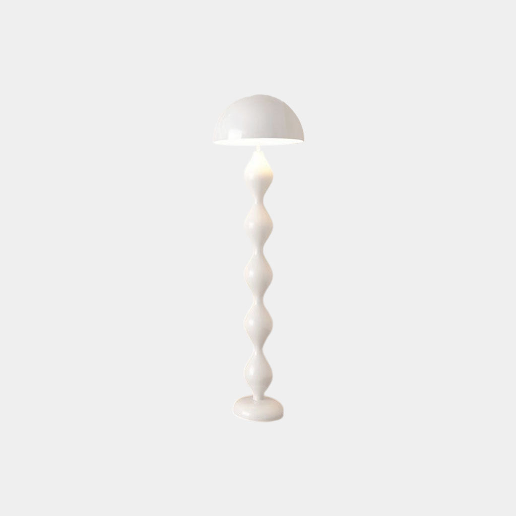 Floor Lamp Unique Iron Gourd Mushroom White