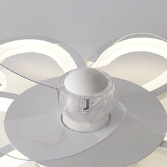Flush Mount Ceiling Fan with LED Light Blades
