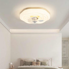 Flush Mount Ceiling Fan Light Nordic Bedroom