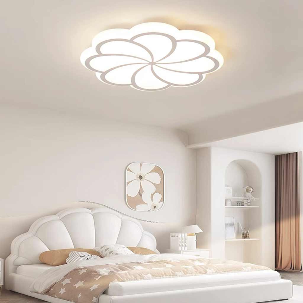 Flush Mount Ceiling Light Decorative Flower Bedroom