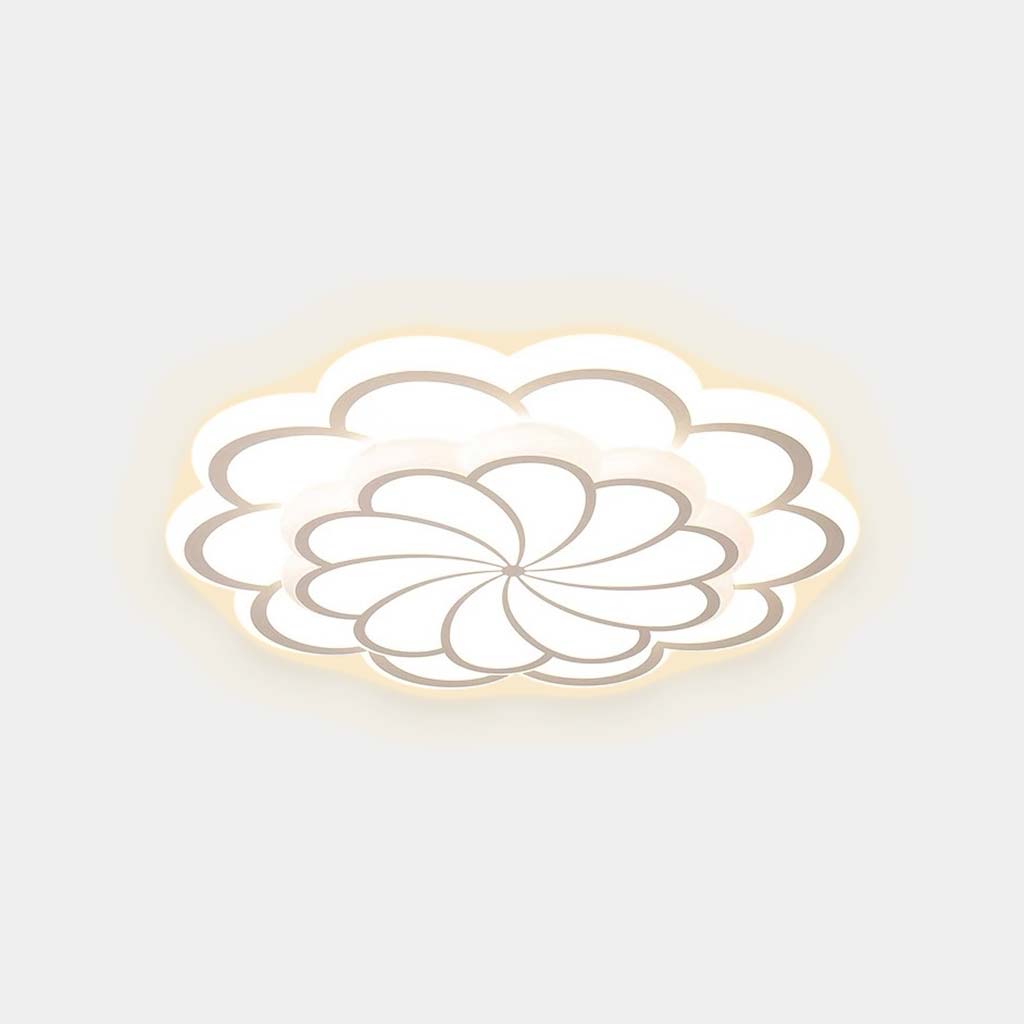 Flush Mount Ceiling Light Decorative Flower White