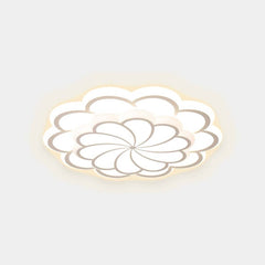 Flush Mount Ceiling Light Decorative Flower White