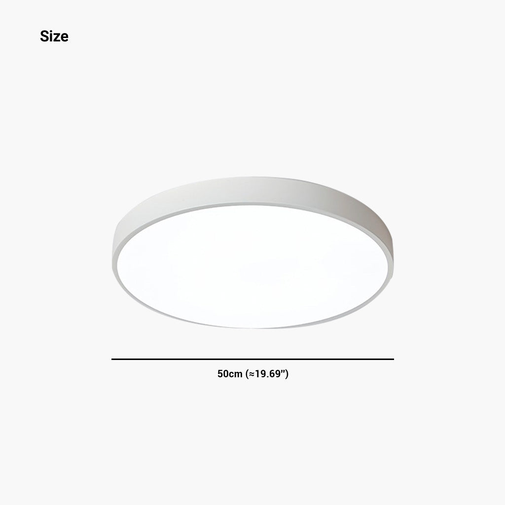 Flush Mount Ceiling Light Dimmable LED Round Size