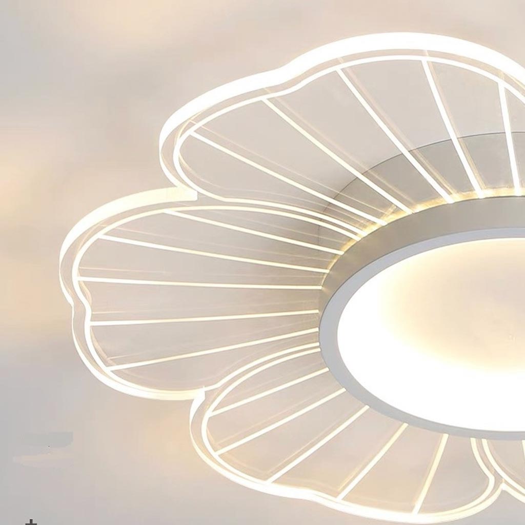 Flush Mount Ceiling Light Elegant Acrylic Flower Shade