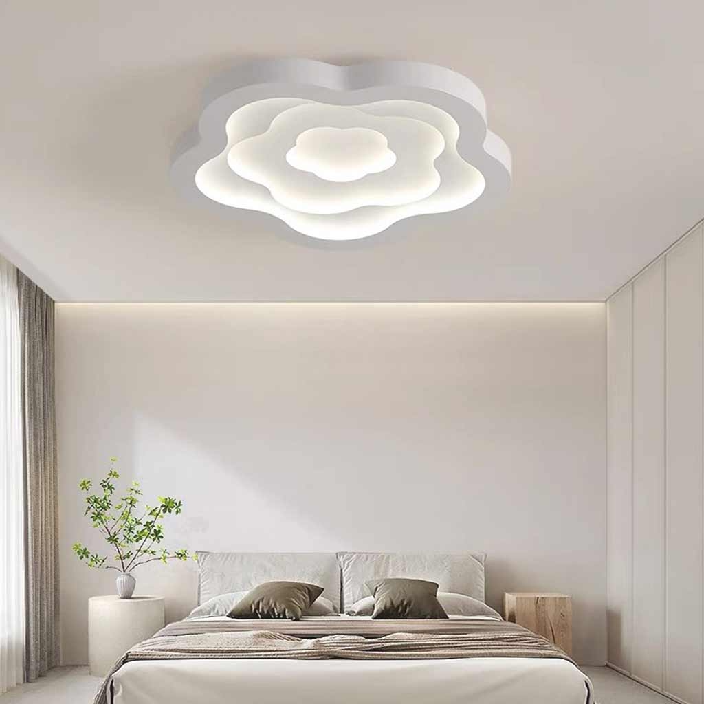 Flush Mount Ceiling Light Elegant Metal Bedroom