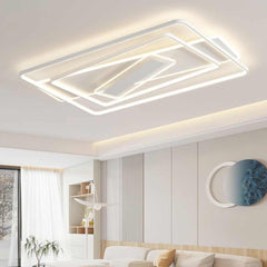 Flush Mount Ceiling Light Geometric LED Rectangle Living Room