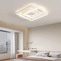 Flush Mount Ceiling Light Geometric LED Square Bedroom