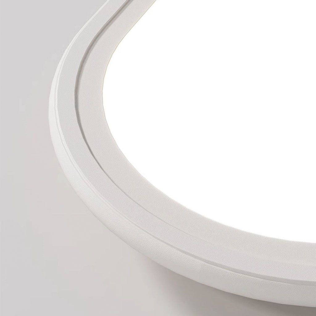 Flush Mount Ceiling Light LED Rounded Rectangle Detail