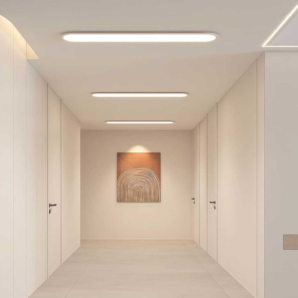 Flush Mount Ceiling Light LED Rounded Rectangle Hallway