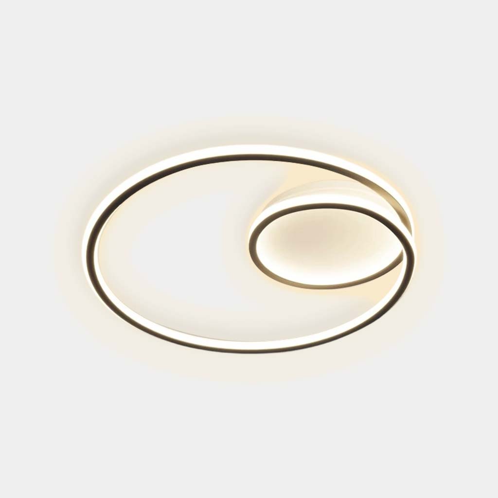 Flush Mount Ceiling Light Minimalist Circle Black