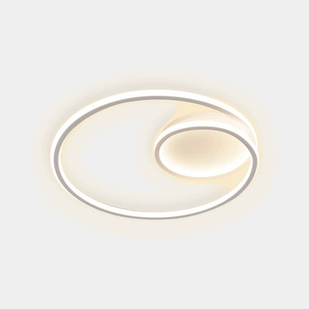 Flush Mount Ceiling Light Minimalist Circle White