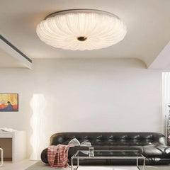 Flush Mount Ceiling Light Modern Crystal Round LED Living Room