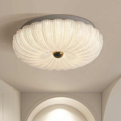 Flush Mount Ceiling Light Modern Crystal Round LED Room