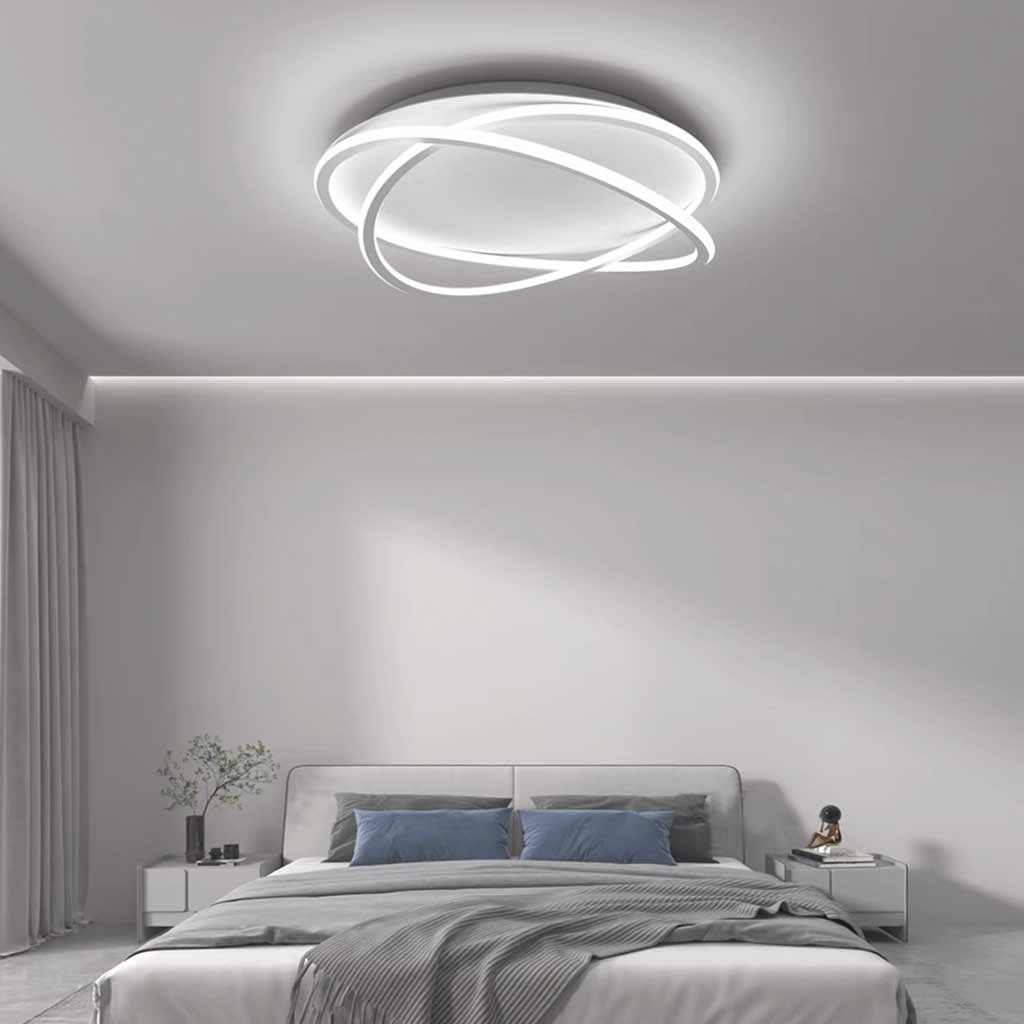 Flush Mount Ceiling Light Modern Ring LED Bedroom