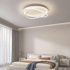 Flush Mount Ceiling Light Modern Ring LED White Bedroom