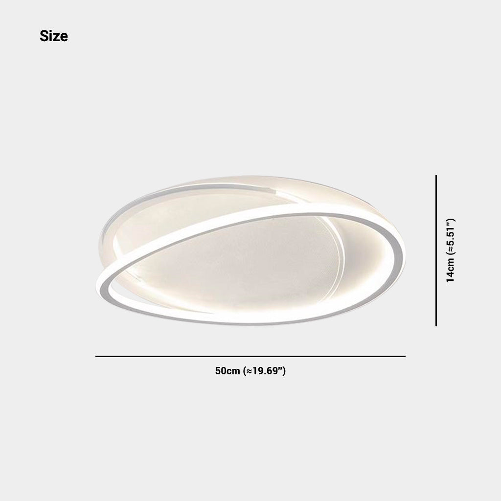 Flush Mount Ceiling Light Simple Round LED Size