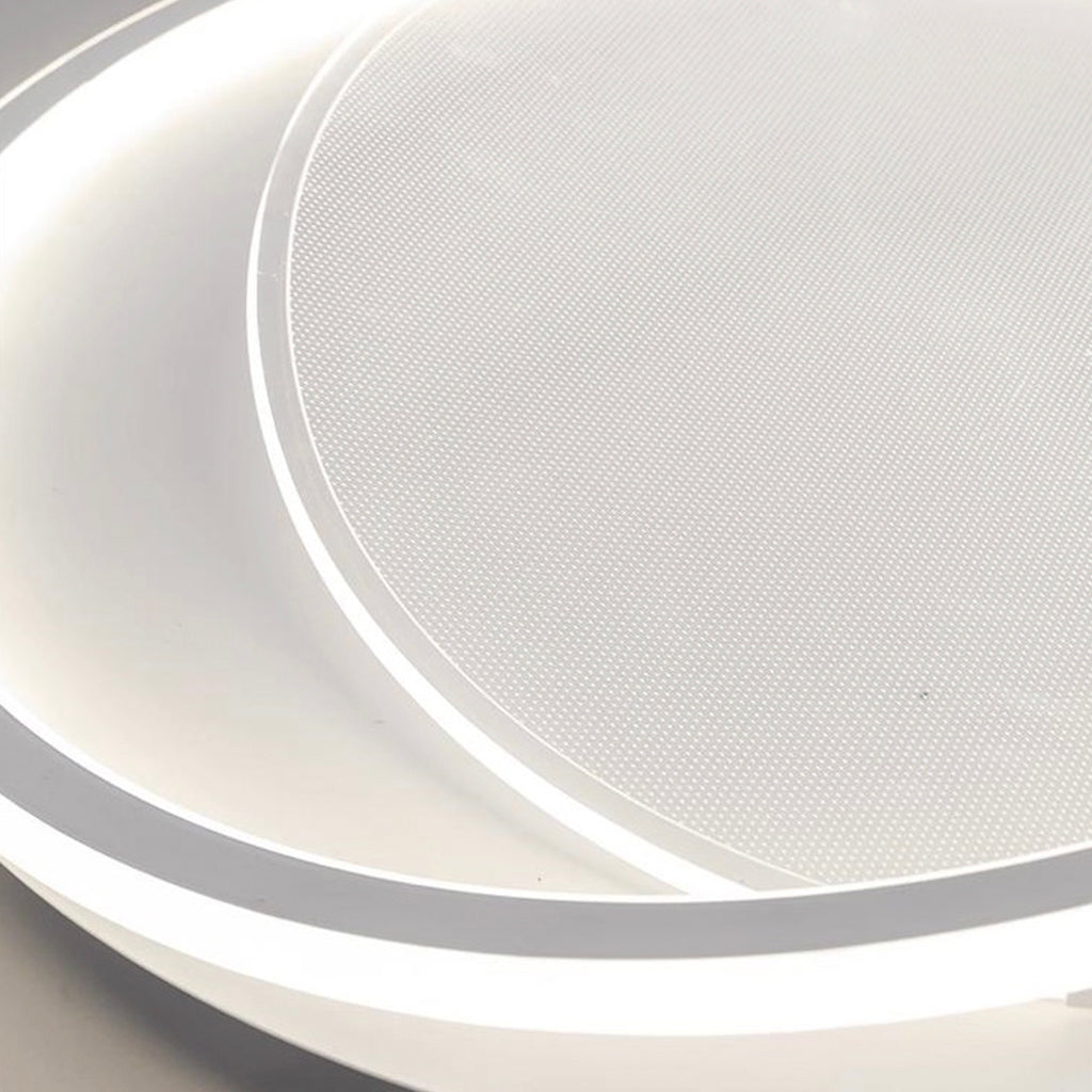 Flush Mount Ceiling Light Simple Round LED White Shade