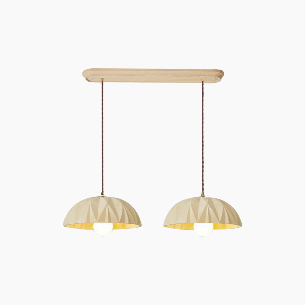 French Resin Dome Pendant Light Double
