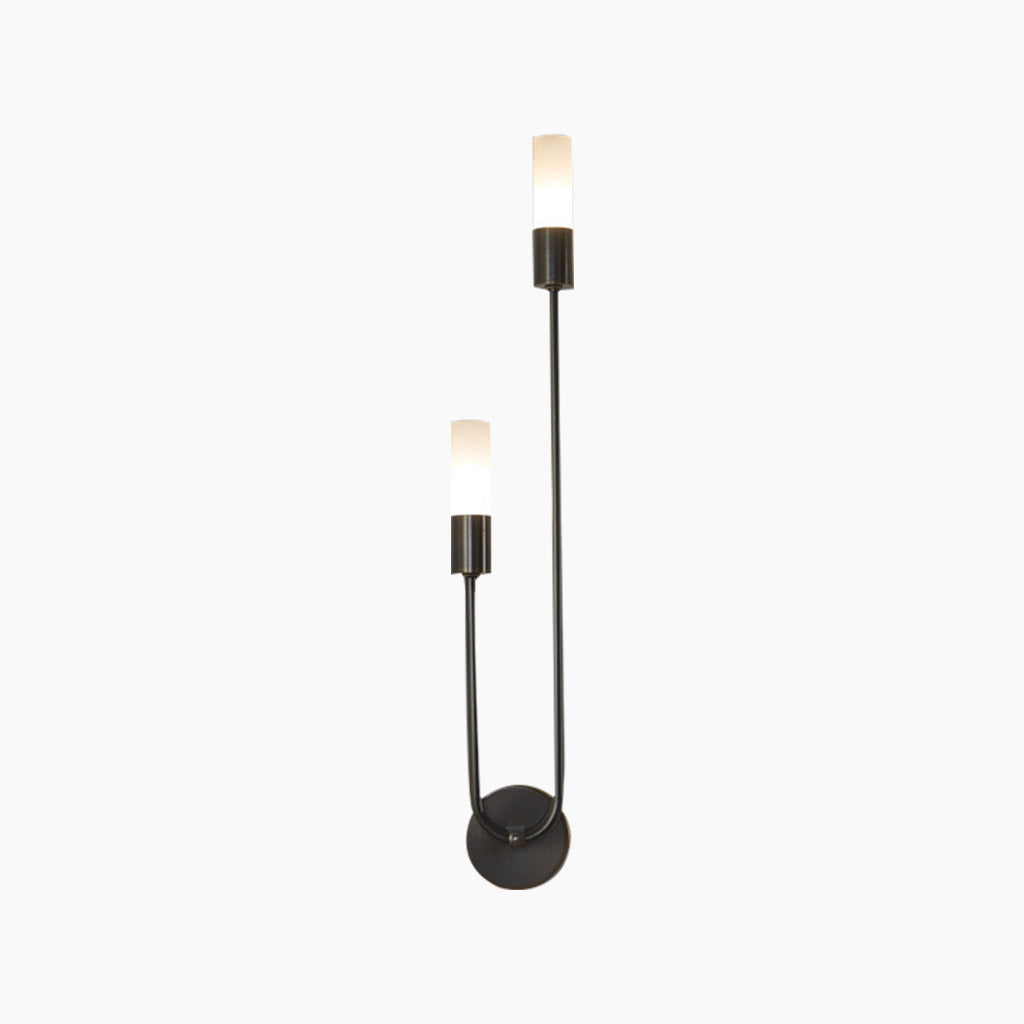 LED Wall Sconce Candle Black Left