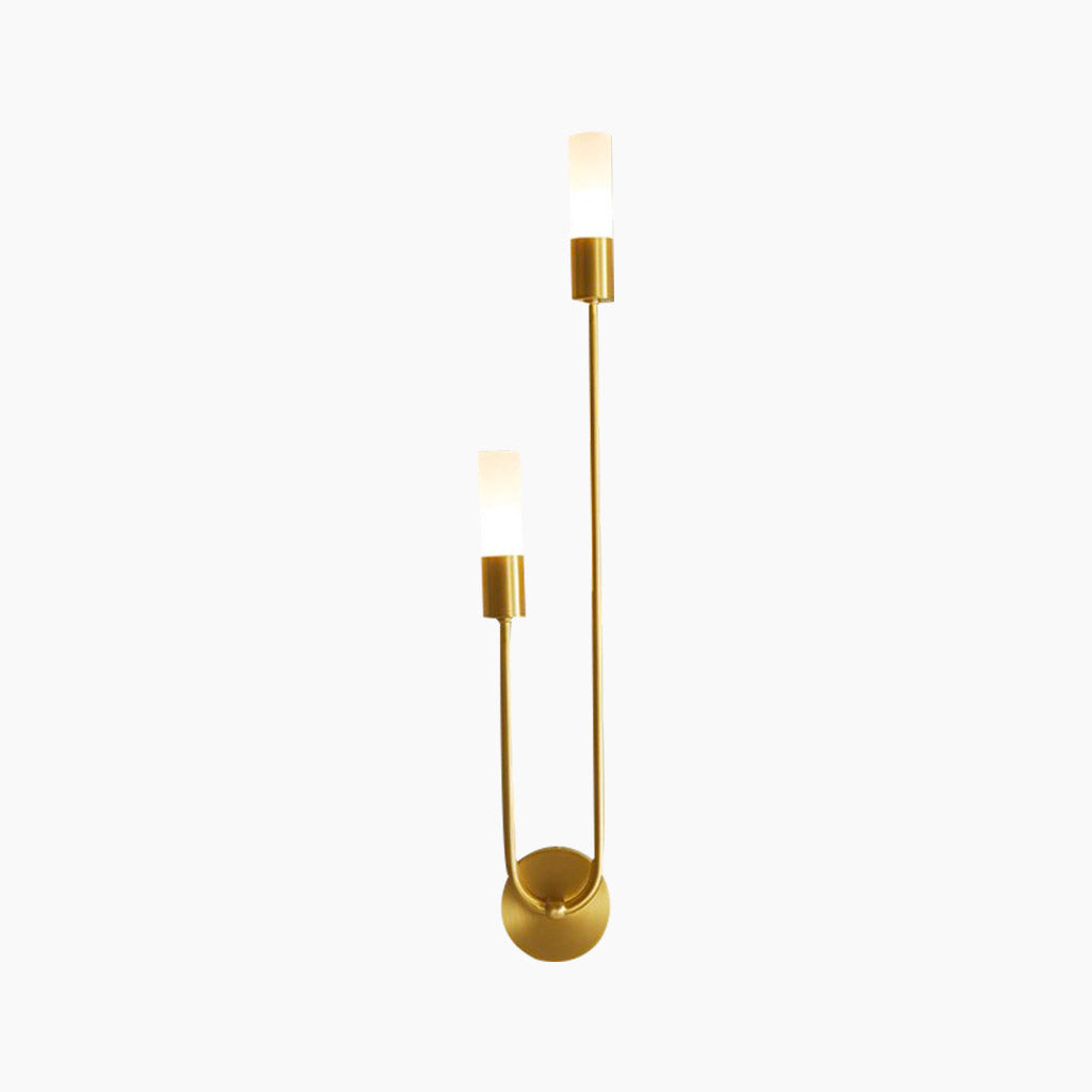 LED Wall Sconce Candle Gold Left