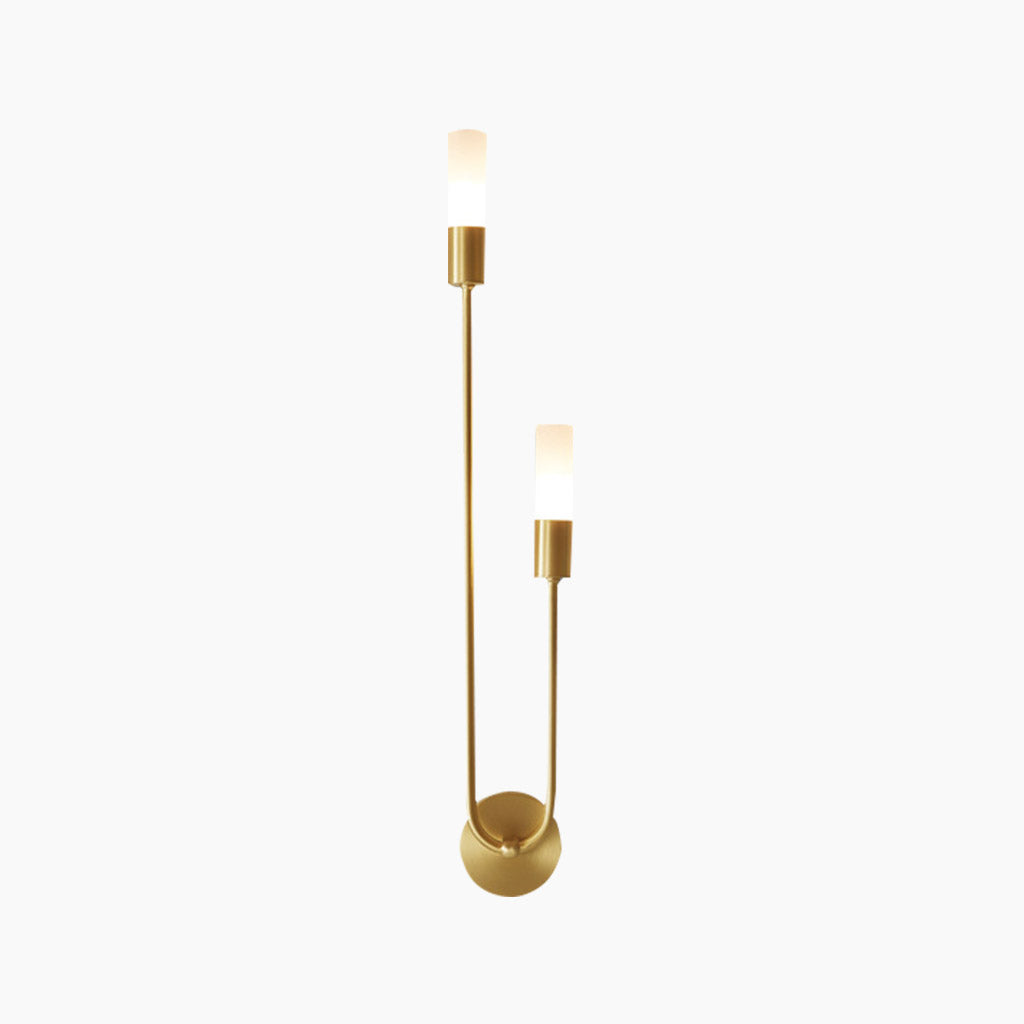 LED Wall Sconce Candle Gold Right