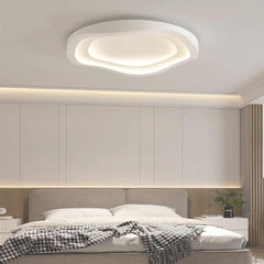 Minimalist White Flush Mount LED Ceiling Light Bedroom