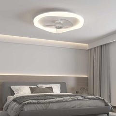Modern Ceiling fan with Light White Bedroom