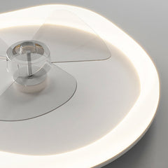 Modern Ceiling fan with Light White Blades