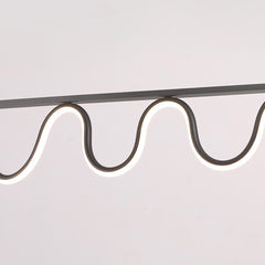 Modern Linear Wavy Pendant Light