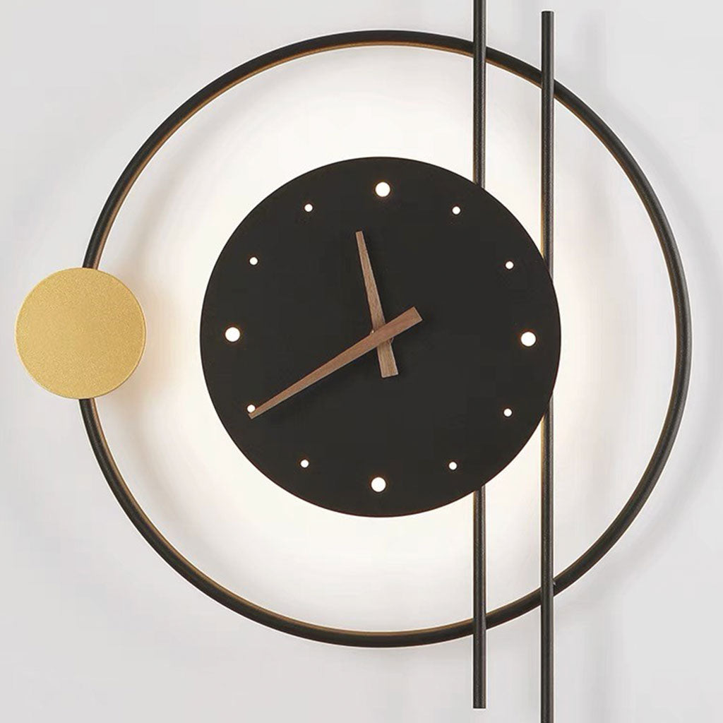 Mute Wall Clock LED Light Decorative Detail