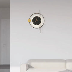 Mute Wall Clock LED Light Decorative Living Room