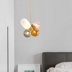 Pendant ChandelierLight Nordic Creative Colorful Balloon Glass Bedroom