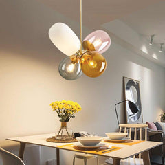 Pendant Chandelier LightNordic Creative Colorful Balloon Glass Dining Room