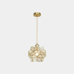 Pendant Light Artistic Glass Flower Diamond