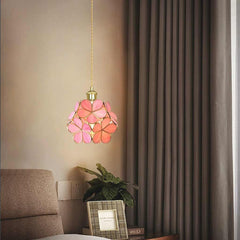 Pendant Light Artistic Glass Flower Living Room