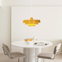 Pendant Light Danish 3 Tiered Yellow Dining Table