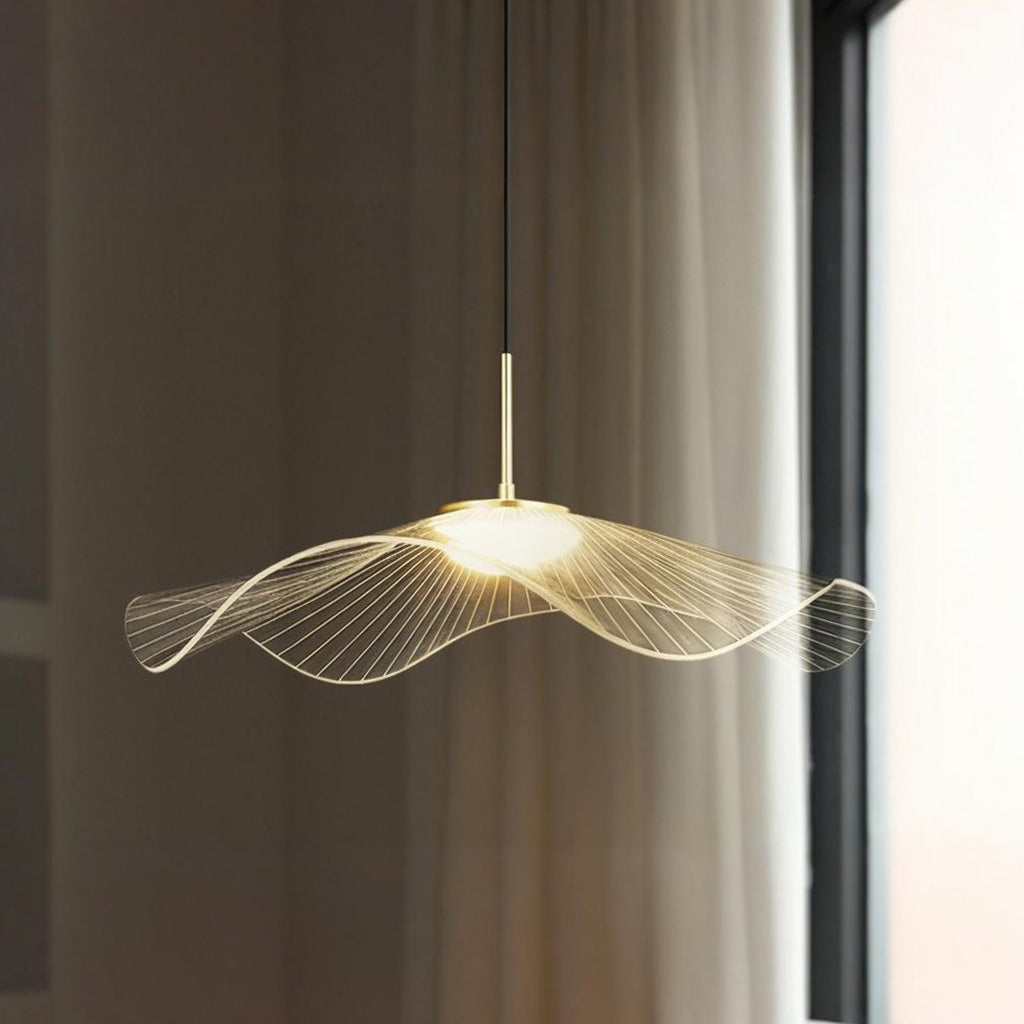 Pendant Light Elegant Lotus Leaf Window