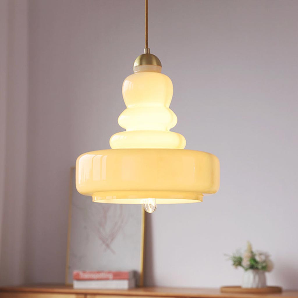 Pendant Light French Retro Glass Gourd Corner