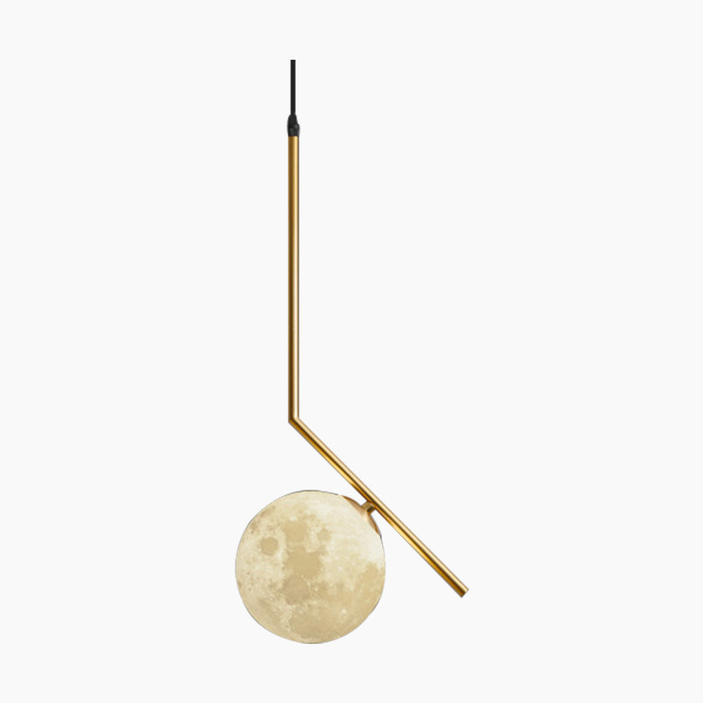 Pendant Light Hanging Moon Globe Minimalist