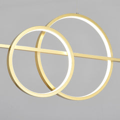 Pendant Light Linear Glass Globe Ring