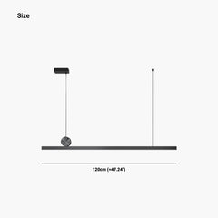 Pendant Light Long Linear LED Dimmable Size
