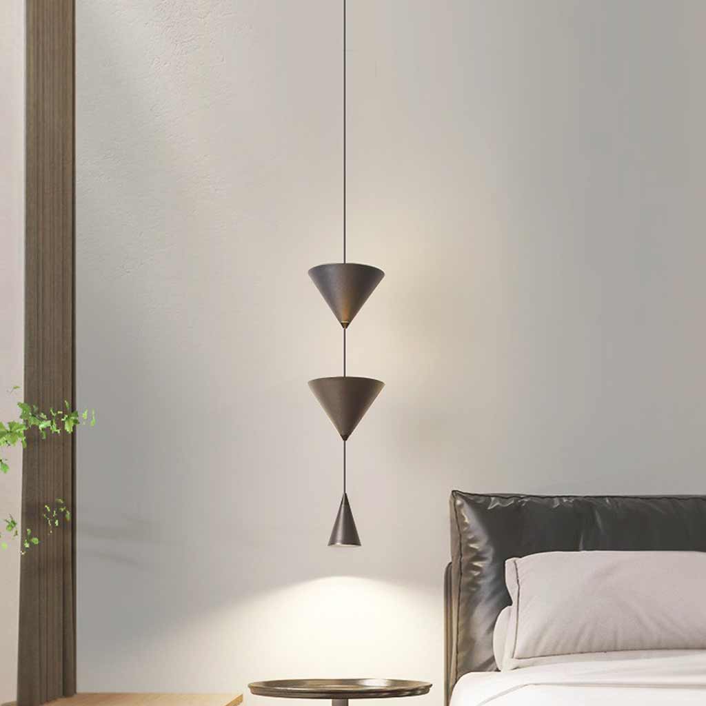 Pendant Light Minimalist Cone Hourglass Acrylic Bedroom