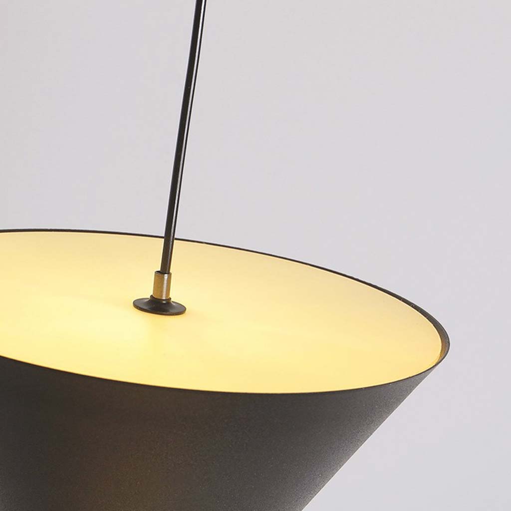 Pendant Light Minimalist Cone Hourglass Acrylic Detail