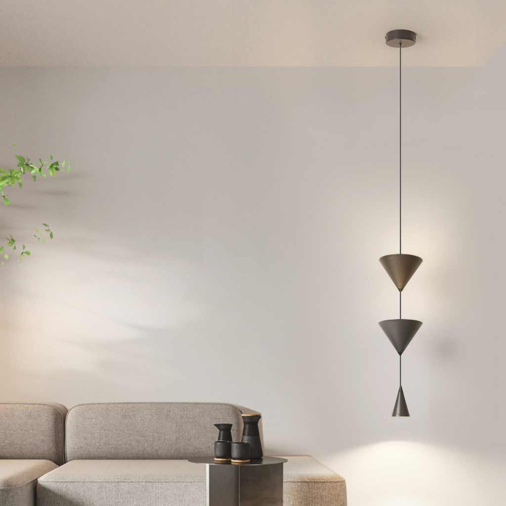 Pendant Light Minimalist Cone Hourglass Acrylic Living Room