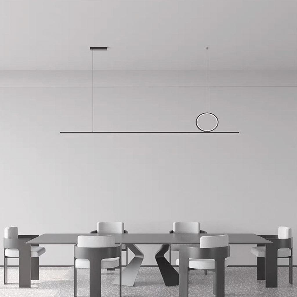 Pendant Light Minimalist Geometric Linear Dining Table