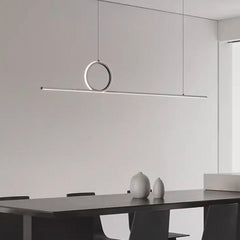 Pendant Light Minimalist Linear Loop Dining Table