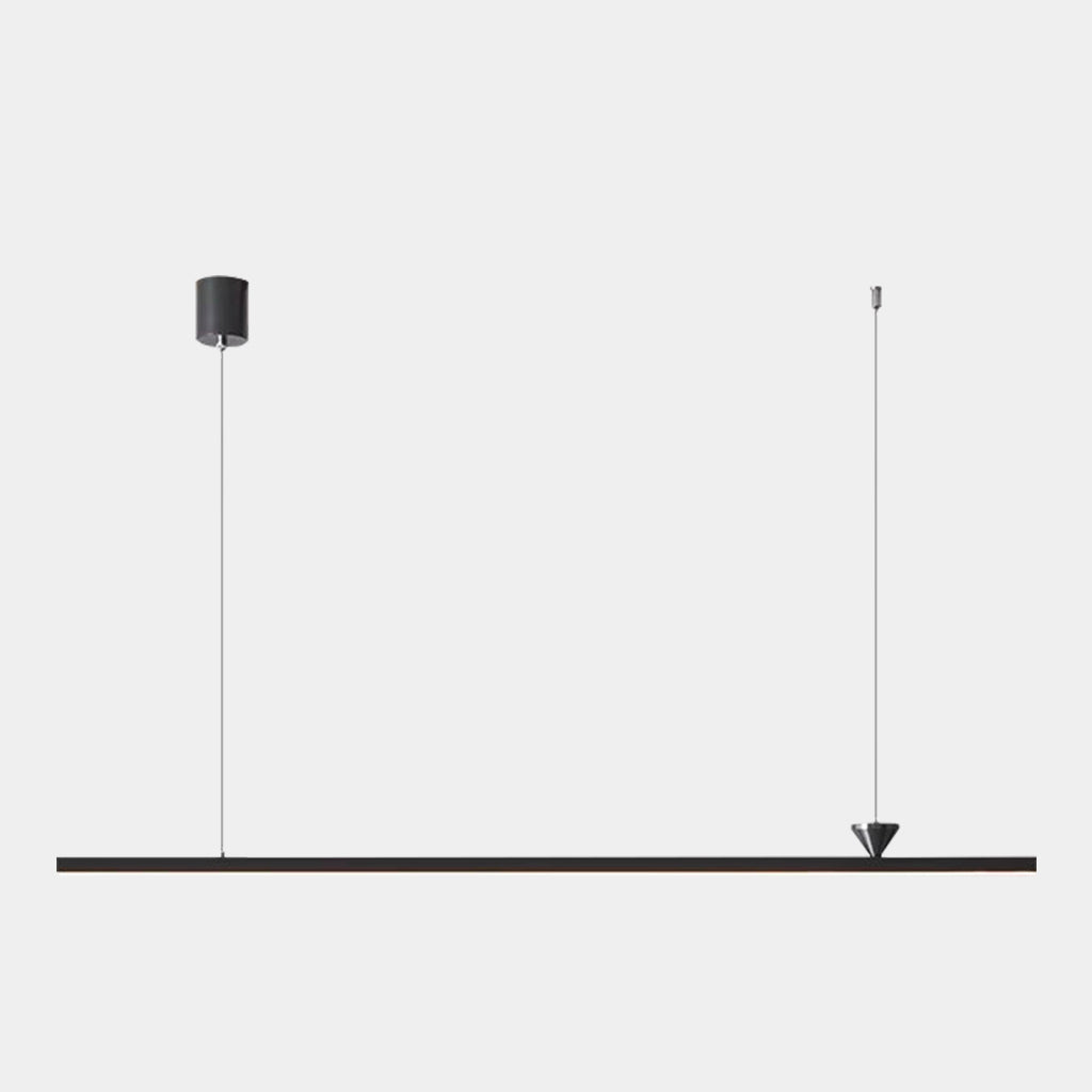 Pendant Light Minimalist Slim Long Bar Linear Black