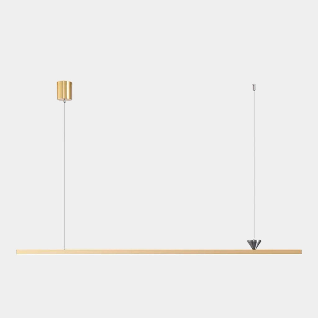 Pendant Light Minimalist Slim-Long Bar Linear Gold 