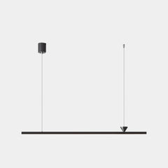 Pendant Light Minimalist Slim Long Bar Linear LED Black